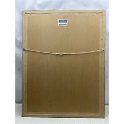 Andy Hawkins (British Contemporary): Shaded Woodland Path, charcoal signed 78cm x 56cm 