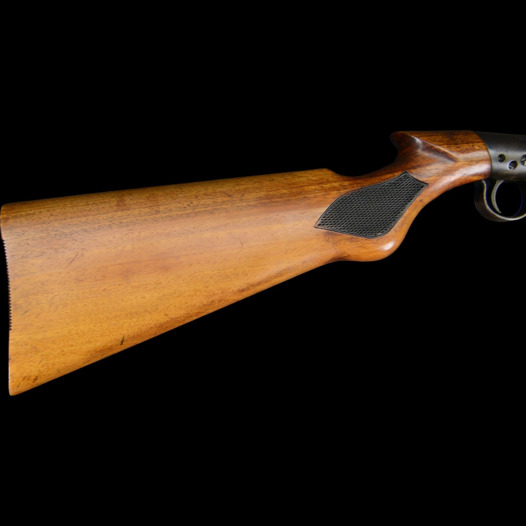 B.S.A, L model .177 air rifle No.L31512, circa 1927, overall L101cm
