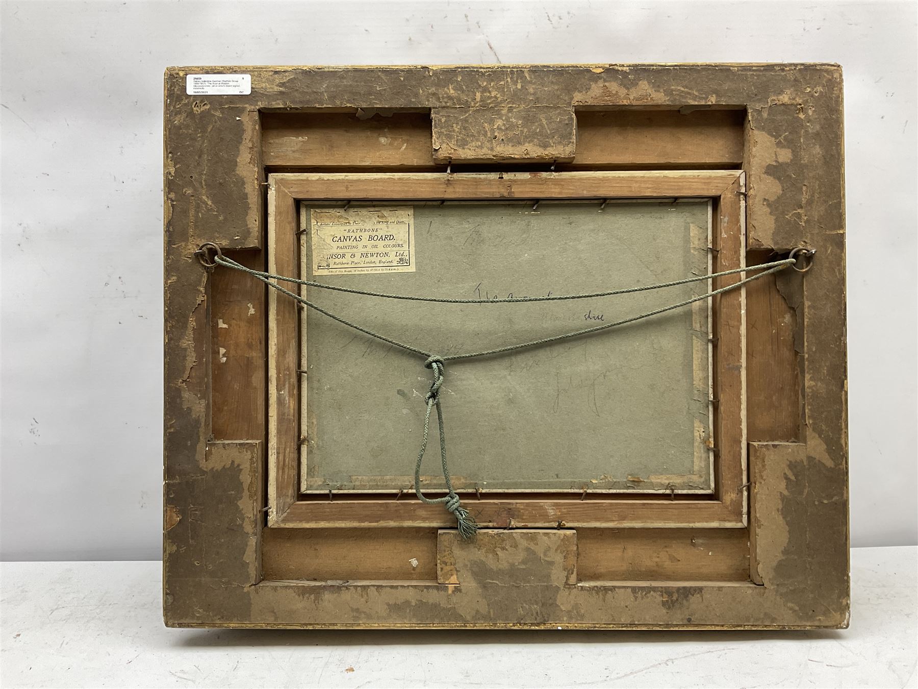 Sidney Valentine Gardner (Staithes Group 1869-1957): 'The Avon at Weston Gloucestershire', oil on artist's board signed, indistinctly titled verso 24cm x 34cm