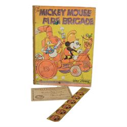 Walt Disney 'The Mickey Mouse Fire Brigade' first edition, pub. Collins Clear Type Press L...