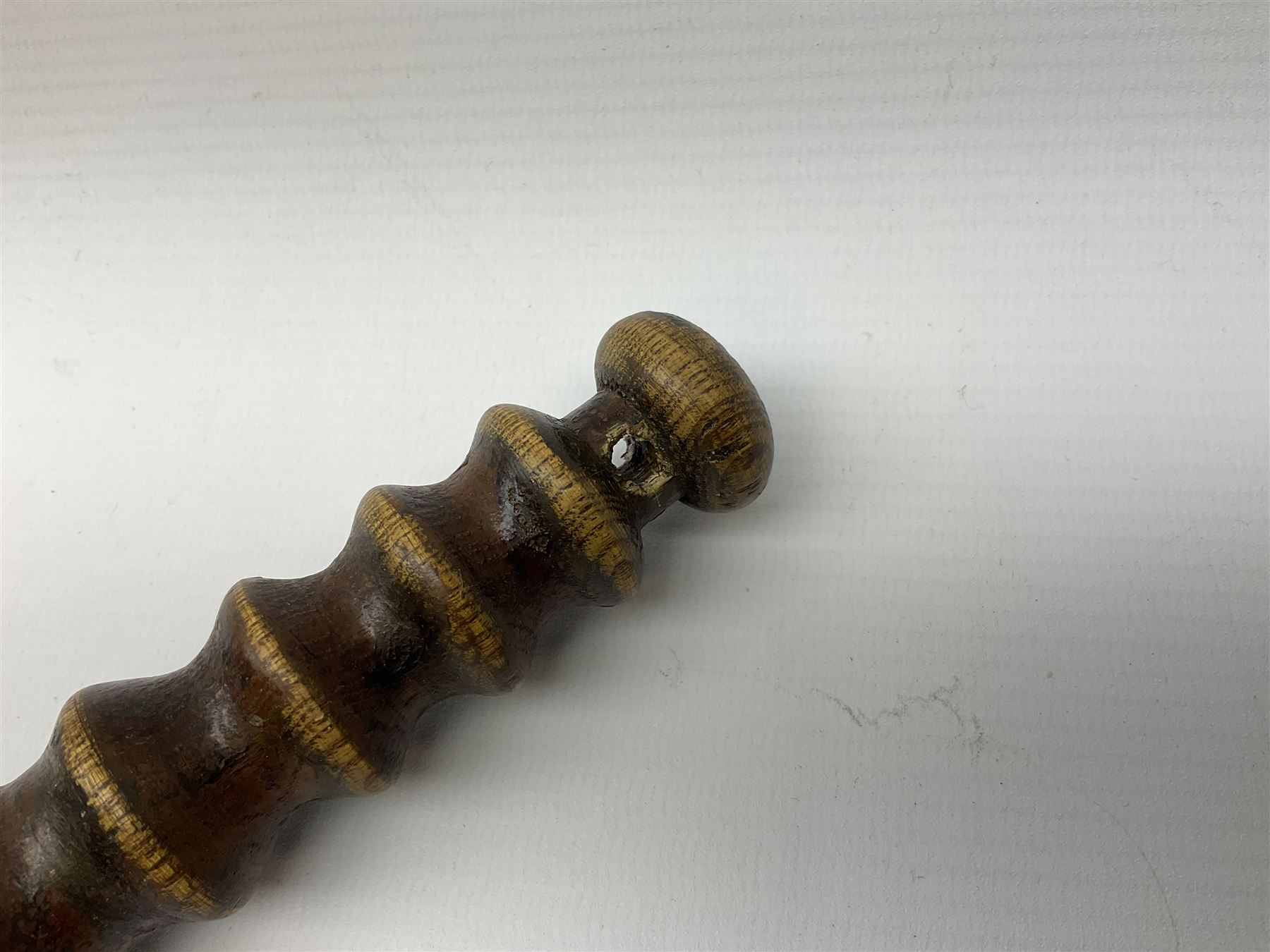 City of Hull Police - Victorian painted ebonised truncheon with Royal crest, Victoria cypher, 'City of Hull' and 1864 L43cm  