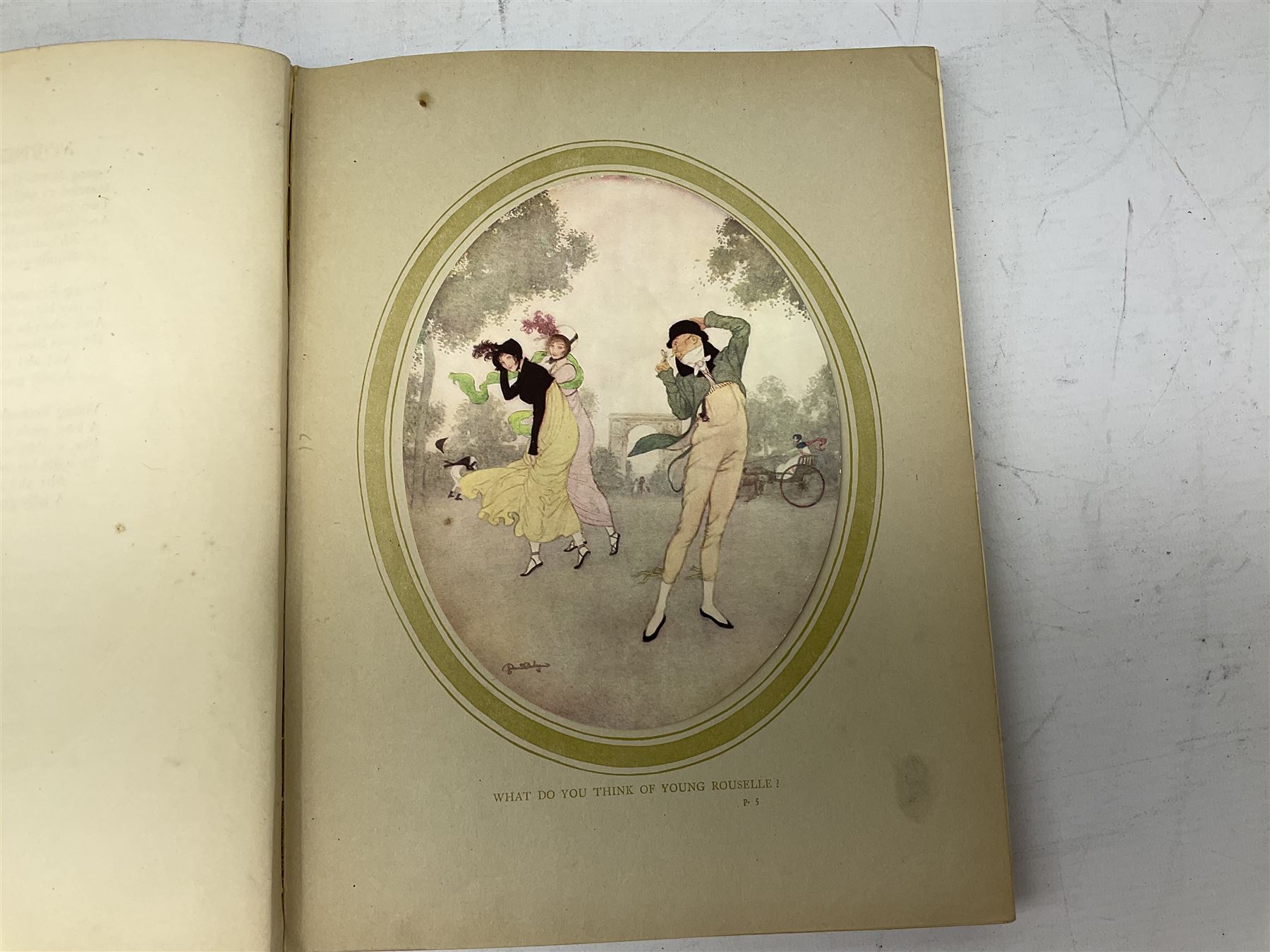Edmund Dulac's Picture book for the French Red Cross, together with four framed and glazed hand coloured equestrian prints, in one box