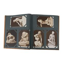 French cased metronome together with Noma Santa-Glo and a collection of museum postcards of nude sculpture 