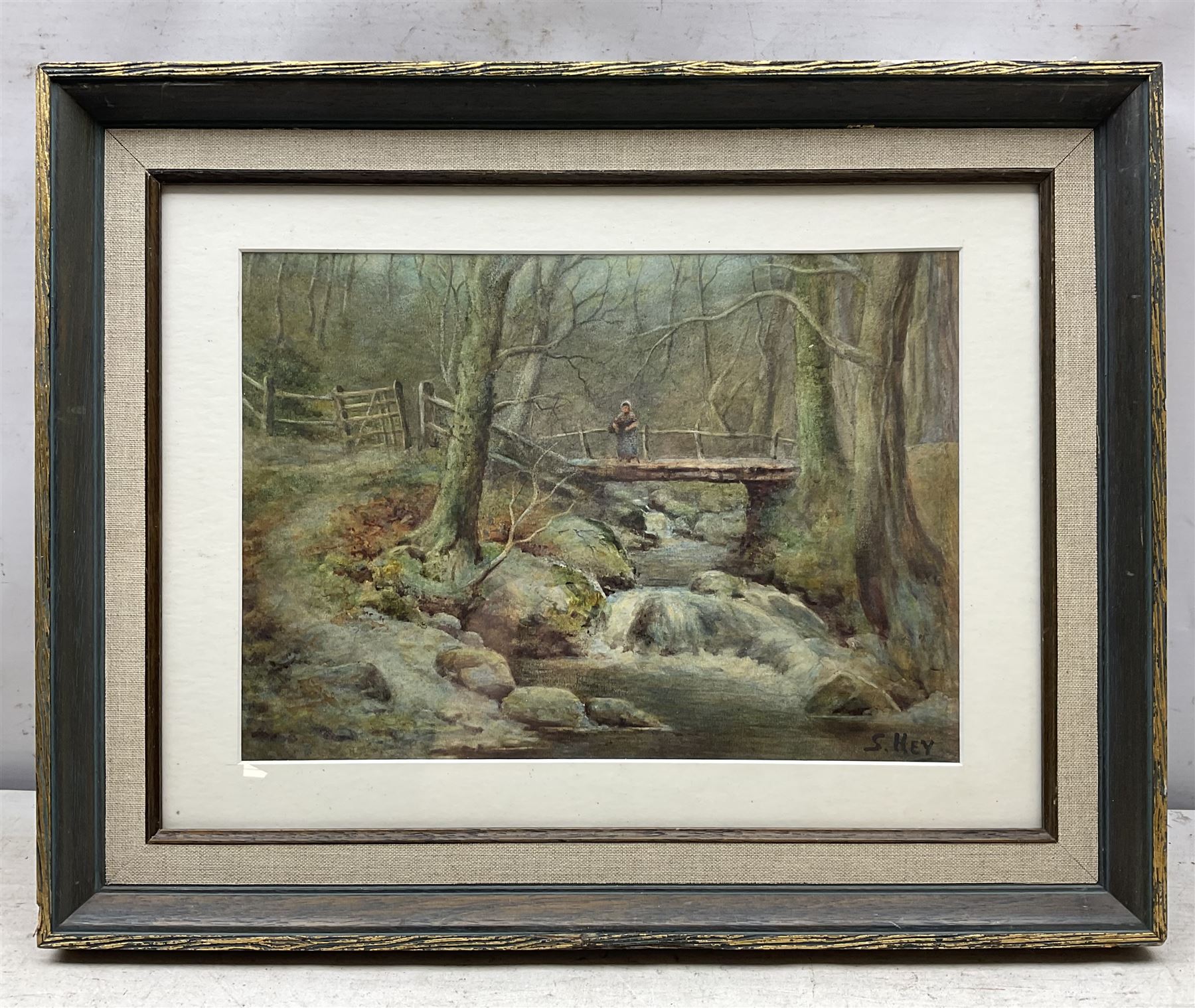 S Hey (British 19th/20th Century): A Glen in North Wales, watercolour signed 23cm x 32cm 