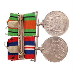 WWII medal set, comprising War medal and Defence medal, in original box together with Elizabeth II  Police Exemplary Service medal, all warded to I.M Bulmer, together with Elizabeth II  Police Exemplary Service medal awarded to Sargent A.M Bulmer