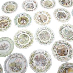 Large collection of Royal Doulton Brambly Hedge plates, collections comprising 'Secret Staircases' 'Surprise Outing' 'Homes and Workplaces of the Mice of Brambly Hedge' and 'Primrose's Adventure'', and others (25)