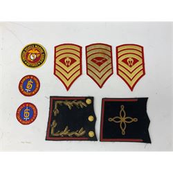 American patches and badges, mostly Marine Corps, including Blount Island Command, supply service, bomb disposal, dog patrols etc