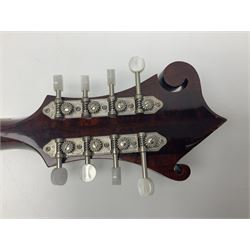 Eastman eight-string mandolin model MD514 2007 serial no.UK023 L68cm; in Hiscox hard carrying case