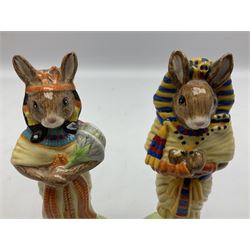 Two Royal Doulton Ancient Egyptian themed Bunnykins figures, with boxes (2)
