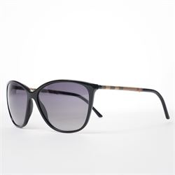 Burberry - pair of oversized sunglasses, with gradient tinted lenses in a black frame, the...