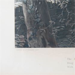 John Frederick Herring Senior (British 1795-1865): 'Fox Hunting - The Meet, The Find, The Run, The Kill',  set of four elephant folio aquatints by J. Harris, from Fores's National Sports, housed in ornate carved frames, aquatints 63cm x 114cm, overall size 88cm x 140cm (4)