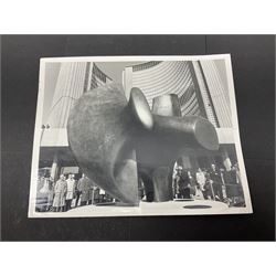 Five 1970s press photographs of Henry Moore and Barbara Hepworth