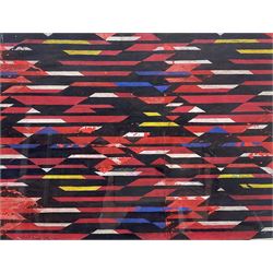 Lyubov Sergeyevna Popova (Russian 1889-1924): Abstract Design, gouache and mixed media signed and dated 1920, 29cm x 39cm
Notes: this is probably a design for a textile pattern. Her father Sergei Maximovich Popova owned a very successful textile factory where she worked in the early 1920's until her death from scarlet fever in 1924
Provenance: Hotel des Ventes de Monte Carlo 26th July 2014, Lot 113A
