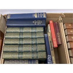 Large collection of books, to include seventeen volumes of Charles Dickens, William Shakespeare, Andrew Wilson, David Howarth etc
