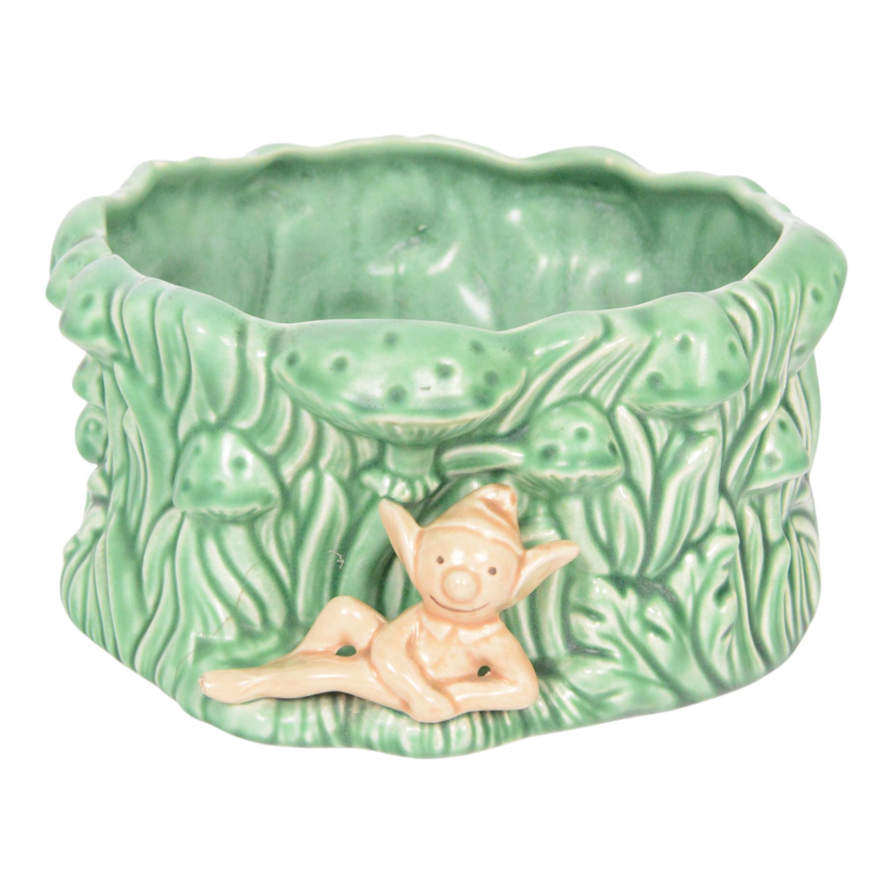 Bretby twin handled vase, together with Sylvac pixie bowl and two jugs