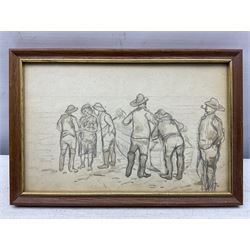 Attrib. Sarah Adelaide Hudson (neé Brereton) (British 19th Century): Scenes from Victorian Yorkshire, collection of watercolours and artists notebooks dating from c1870, including scenes from Longcroft Hall near Beverley - The Family Home (boxed) (approx. 24) 
Notes: Sarah was the sister of artist Caroline Brereton (British 1827-1882).