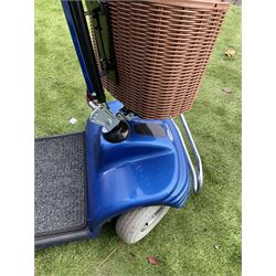 Eden Pathmaster mobility scooter in blue, adjustable swivel seat, front storage basket, pneumatic tyres, adjustable tiller - THIS LOT IS TO BE COLLECTED BY APPOINTMENT FROM DUGGLEBY STORAGE, GREAT HILL, EASTFIELD, SCARBOROUGH, YO11 3TX