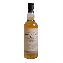Glen Garioch, 20 year old Highland single malt scotch whisky 46% vol 700ml, First Cask; distilled 9th April 1990, from cask number 2755, bottle number 16, with certificate 
