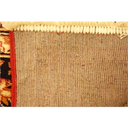  Persian Keshan design red ground rug/wall hanging, 280cm x 200cm  