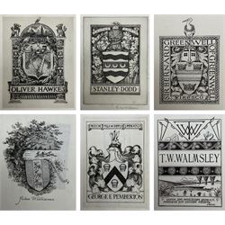 Eli Marsden Wilson ARE ARCE (British 1877-1965): Ex Libris, collection of unframed etchings variously signed in pencil, max 13cm x 10cm (approx. 45), together with a further quantity of Ex Libris by other, related artists (qty) 
Provenance: by descent through the artist's family; removed from the artist's cabinet, to be sold in the Country House Sale, Saturday 16th March 2024 Lot 1267.