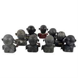 Collection of cast iron Jolly money boxes 