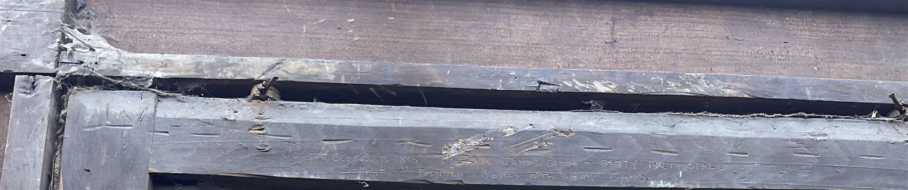 English School (19th century): 'Joseph Clegg 1810-1846' holding musical score, oil on canvas unsigned, titled on the stretcher  90cm x 70cm