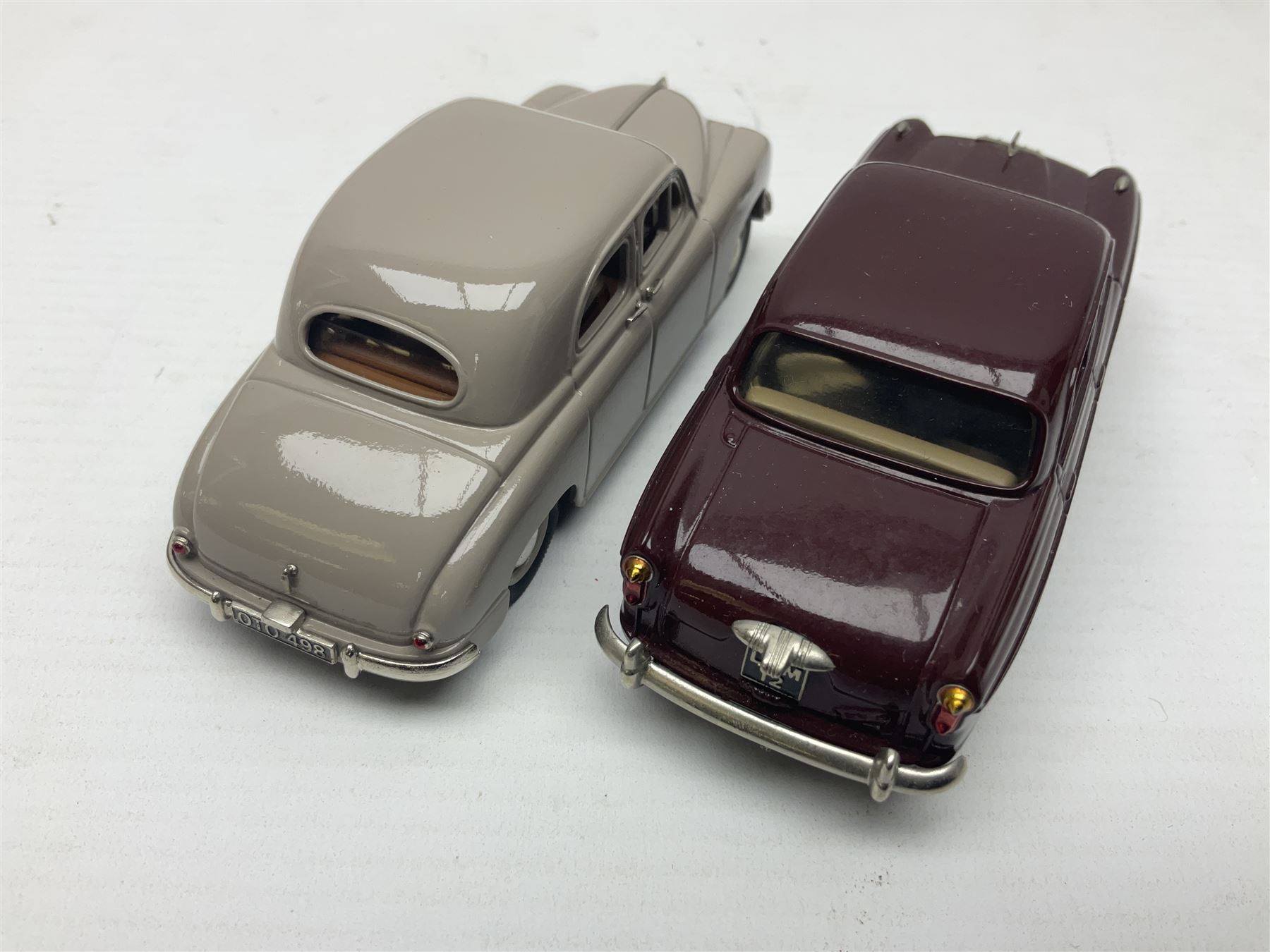 Eight Lansdowne Models 1:43 scale models - 1963 Singer Gazelle, 1958 Hillman Jubilee Minx, 1956 Austin A90, 1952 Singer SM 1500, 1957 Hillman Minx Series 1 Estate, 1958 Austin A105, 1936 Riley Adelphi; and 1968 Vauxhall Victor FD Estate; all unboxed (8)