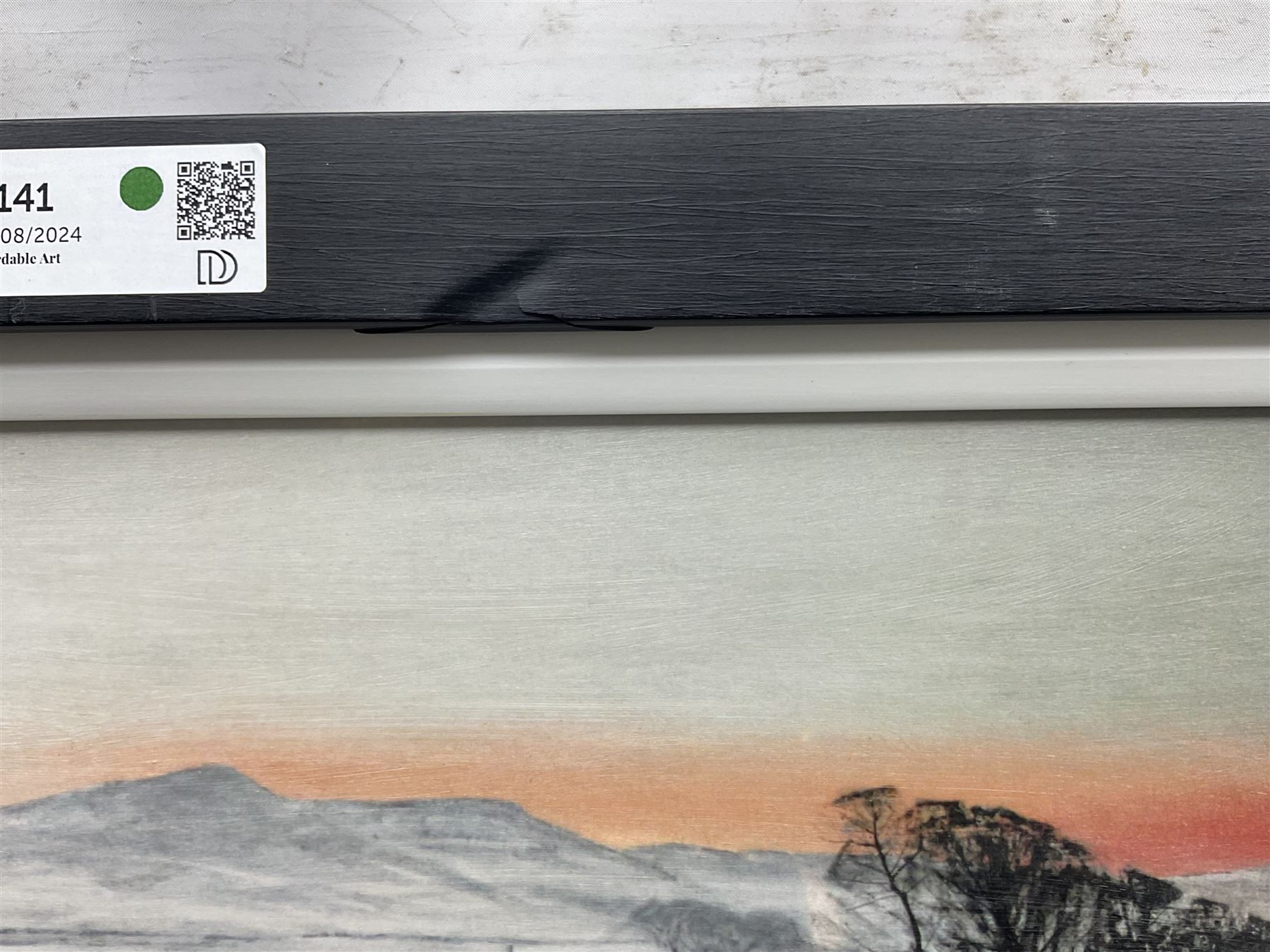 Peter Brook (Northern British 1927-2009): 'Hannah Hauxwell Waving Goodbye', limited edition print signed and numbered 7/80, 34cm x 57cm 