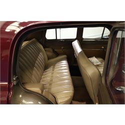 1953 Hillman Minx Saloon

Registration: NYP 135
Engine: 1,265cc petrol
Transmission: Manual, column change
Odometer reading: 37,553 miles
Colour: Maroon red
Interior: Cream
Former keepers: 3
V5C: Present
Keys: One

A 1953 Hillman Minx four-door saloon, finished in maroon red with a contrasting cream interior.

Powered by a 1,265cc petrol engine with manual column-change transmission. The Smiths speedometer displays 37,553 miles, although this mileage has not been independently verified.

The vehicle has previously been restored and presents with glossy maroon paintwork, cream bench seating and a period dashboard and steering wheel. The engine bay is painted to match the exterior and appears generally tidy. The underside has been coated or undersealed in places, with the chassis, floor sections, suspension and exhaust visible in the accompanying photographs.

At the time of cataloguing, the engine turned over but did not start.

Features

• 1,265cc petrol engine
• Manual column-change transmission
• Right-hand drive
• Four-door saloon body
• Maroon red exterior
• Cream bench-seat interior
• Smiths instrumentation
• Period dashboard controls
• Steel wheels with chrome hubcaps
• Chrome bumpers and exterior trim
• Rear-hinged bonnet
• Leaf-spring suspension

History and Documentation

• V5C registration document present
• Three former keepers recorded
• One key
• Pitman’s handbook included

Condition

The vehicle is presented in restored condition. The maroon paintwork retains a good overall gloss, with some age-related marks and imperfections visible on closer inspection.

The cream interior presents well overall, with signs of age and use to the upholstery, carpets, dashboard and controls. Some surface deterioration and pitting are visible to areas of the chrome and brightwork.

The engine bay appears tidy, although some wiring and ancillary components appear non-original or subsequently renewed. The underside has received protective coating or underseal in areas. Prospective purchasers should inspect the structure, chassis, floor, suspension and mechanical components carefully.

At the time of cataloguing, the engine turned over but did not start. The vehicle has not been mechanically inspected or road tested by the auctioneers.

Prospective purchasers should satisfy themselves as to the vehicle’s condition, specification, originality, mileage, identity and roadworthiness before bidding.

This vehicle forms part of the Estate of the Late John Sills and is offered for sale by the Executors, confirming a genuine reason for sale.