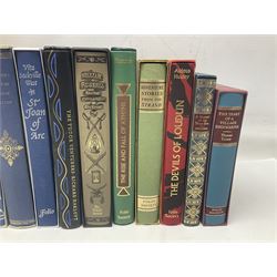 Folio Society - twenty-one volumes including Columbus on Himself, St Joan of Arc, The Devils of Loudun, The Rise and Fall of Athens, etc  