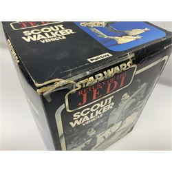 Star Wars - Return of the Jedi Scout Walker Vehicle, Speeder Bike Vehicle and Vehicle Maintenance Energiser; together with The Empire Strikes Back Cap-2 Captivator and MTV-7 Multi-Terrain vehicle; and Waddingtons 1977 Star Wars Entering the City jig-saw puzzle; all boxed (6)