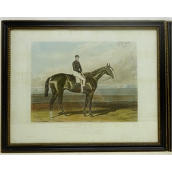  'Industry' and 'Meteor' - Race Horse Portraits, pair hand coloured engravings by George Hunt after J F Herring and Harry Hall, pub. John Moore London 1838 and 1841, 44cm x 57cm in original Hogarth style frames (2)   