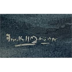 Frank Henry Mason (Staithes Group 1875-1965): Brig on a Moody Sea, gouache signed 19cm x 26cm