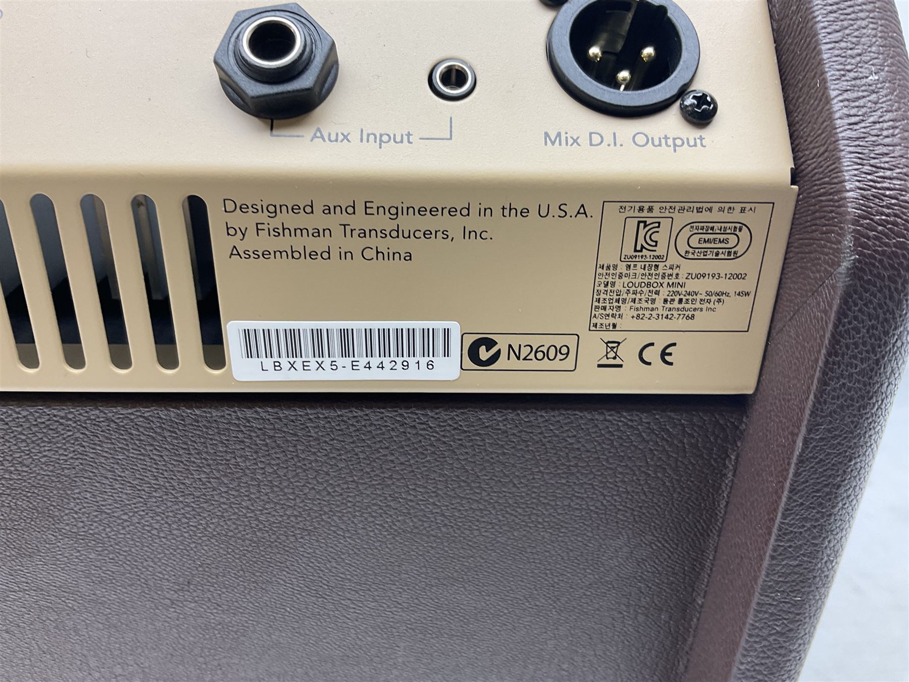 Fishman LoudBox Mini guitar amplifier, date code 43/2015 L34cm; boxed with instructions