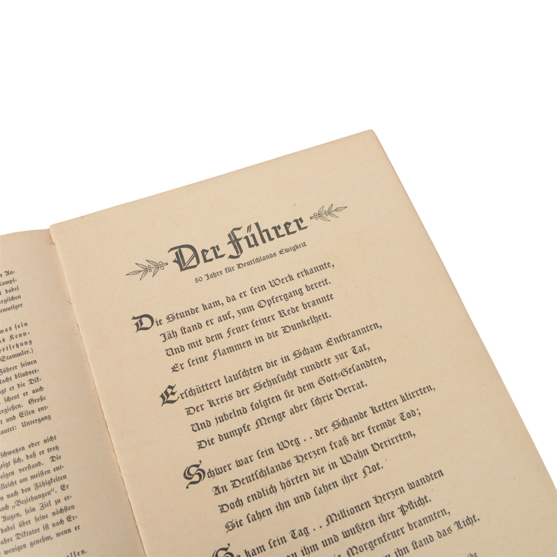 German Cigarette album on Imperial German Orders, medals & decorations together with a Third Reich Cigarette card album on Wild Flowers, Third Reich magazine Der Schulungsbrief
