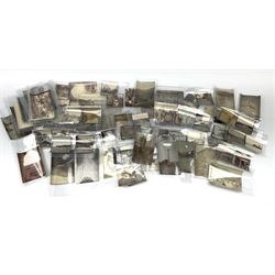 Ninety-two original photographs of the British Army in India during WW1 including march from Kathgodam to Military HQ at Raniket believed taken by one of the troops, various sizes, each with manuscript details verso.