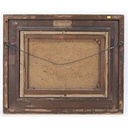 Arthur Hill (British 1841-1908): 'The Bathing Rock - Whitby', oil on canvas signed and dated 1877, original title label verso 44.5cm x 60cm 