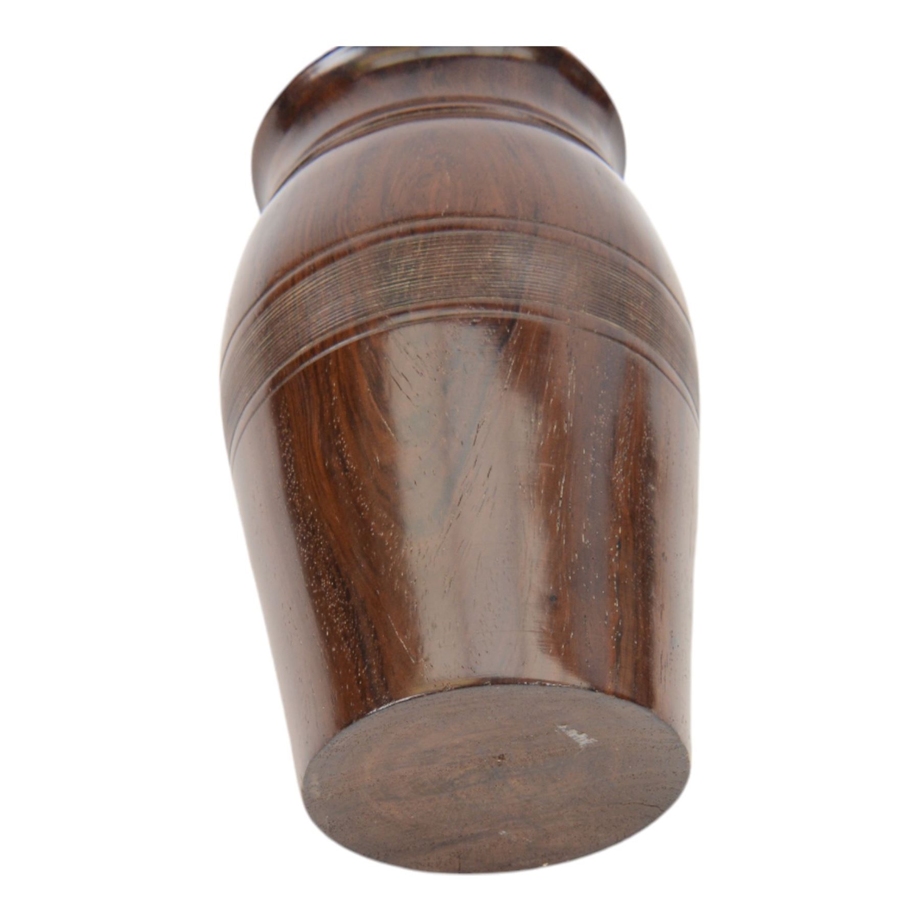 Tureen Lignum vitae vase, together with Carlton Ware ginger jar and cover