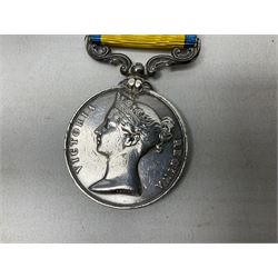 Victoria Baltic Medal 1854-55, unnamed, with ribbon