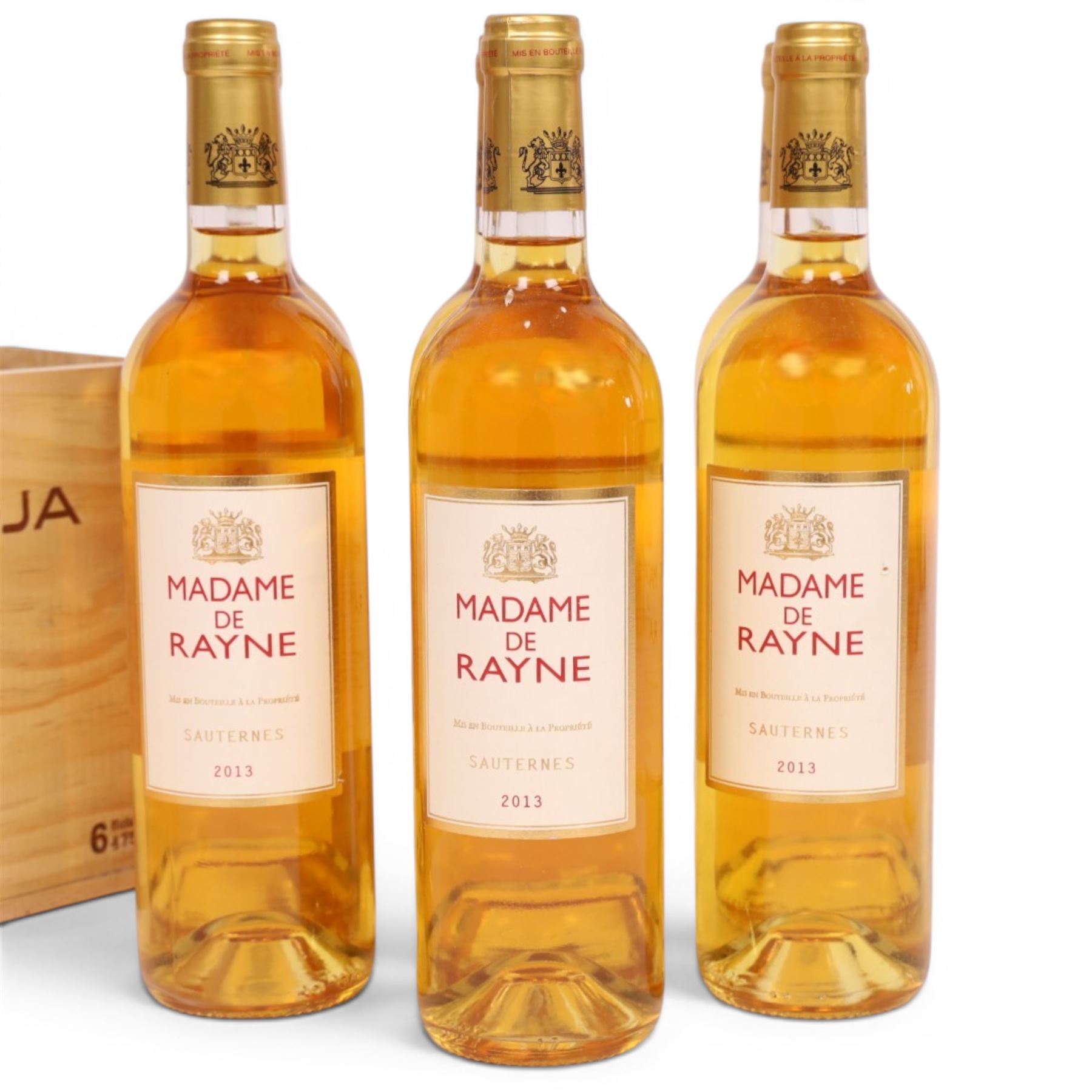 Madame de Rayne 2013 Sauternes, 750ml, 13.5% vol, six bottles