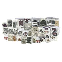Royal Marines badges, including cap badges, collar titles, special boat service, trade and other cloth badges, blazer badges etc