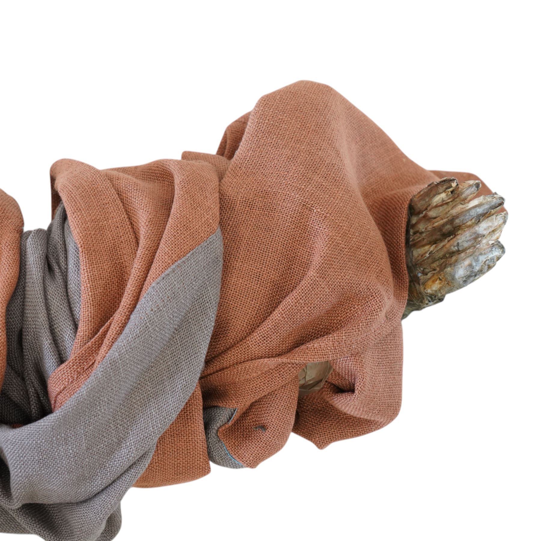 FILM PROPS; Three decomposing prop cadavers, collection of three life-size decomposing cadaver or dead body props, featuring skeletal elements, exposed flesh, and period clothing, each with articulated joints and limbs, likely from a TV or film production, each prop displays intricate detailing with realistic aging and weathering, together with post mortem cards detailing circumstances of death and identity, with two associated body bags max 160cm (3) 
Notes: the post-mortem cards correlate to a plane crash in 1972 - the Uruguay Air Force Flight 571 in the Andes Mountains; two movies were made about this event. Allegedly, the survivors resorted to cannibalism. 