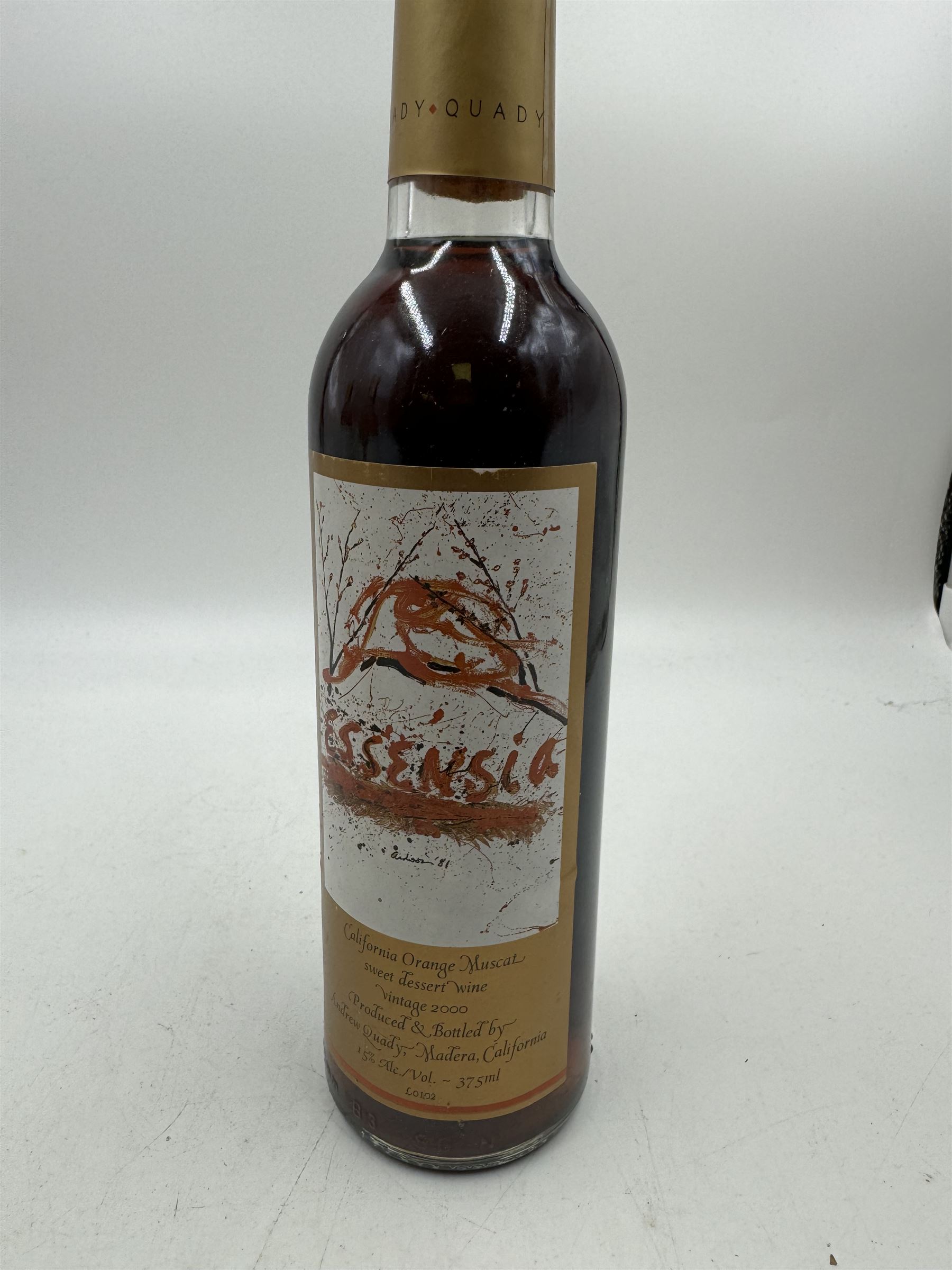 Mixed dessert wine; comprising Chateau Laville 2003 Sauternes, Essensia 2000, California Orange Muscat, Cadillac, 2005 Cuvee Particuliere, all 37.5cl various proof (3)  
