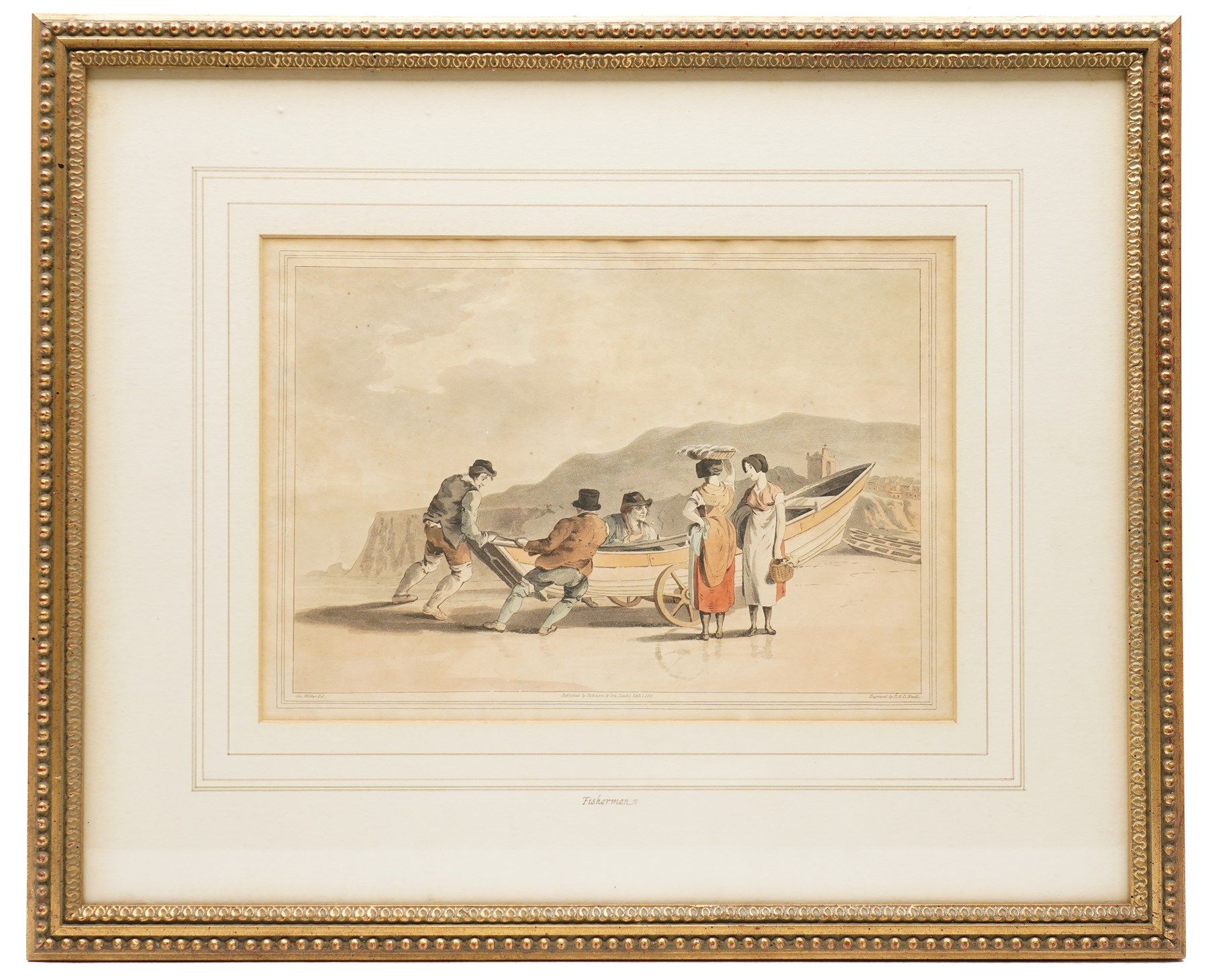 Robert Havell Sr. (British 1769-1832) after George Walker (British 1781-1856): Illustrations from The Costume of Yorkshire - 'Whalebone Scrapers' 'Fishermen' 'Farmers' 'The Cloth Dressers' 'Nor and Spell' and 'Moor Guide, six hand-coloured engravings 19.5cm x 29.5cm (6)