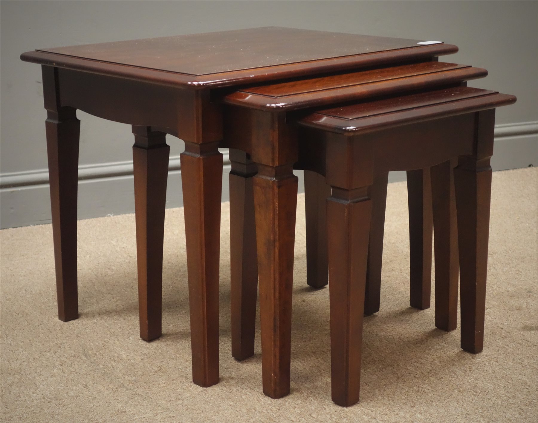 Stag minstrel shop nest of tables