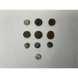 Para-numismatic and miscellaneous items, including enamelled coins, coin weights, model/toy coinage, gaming token, Indian temple tokens etc