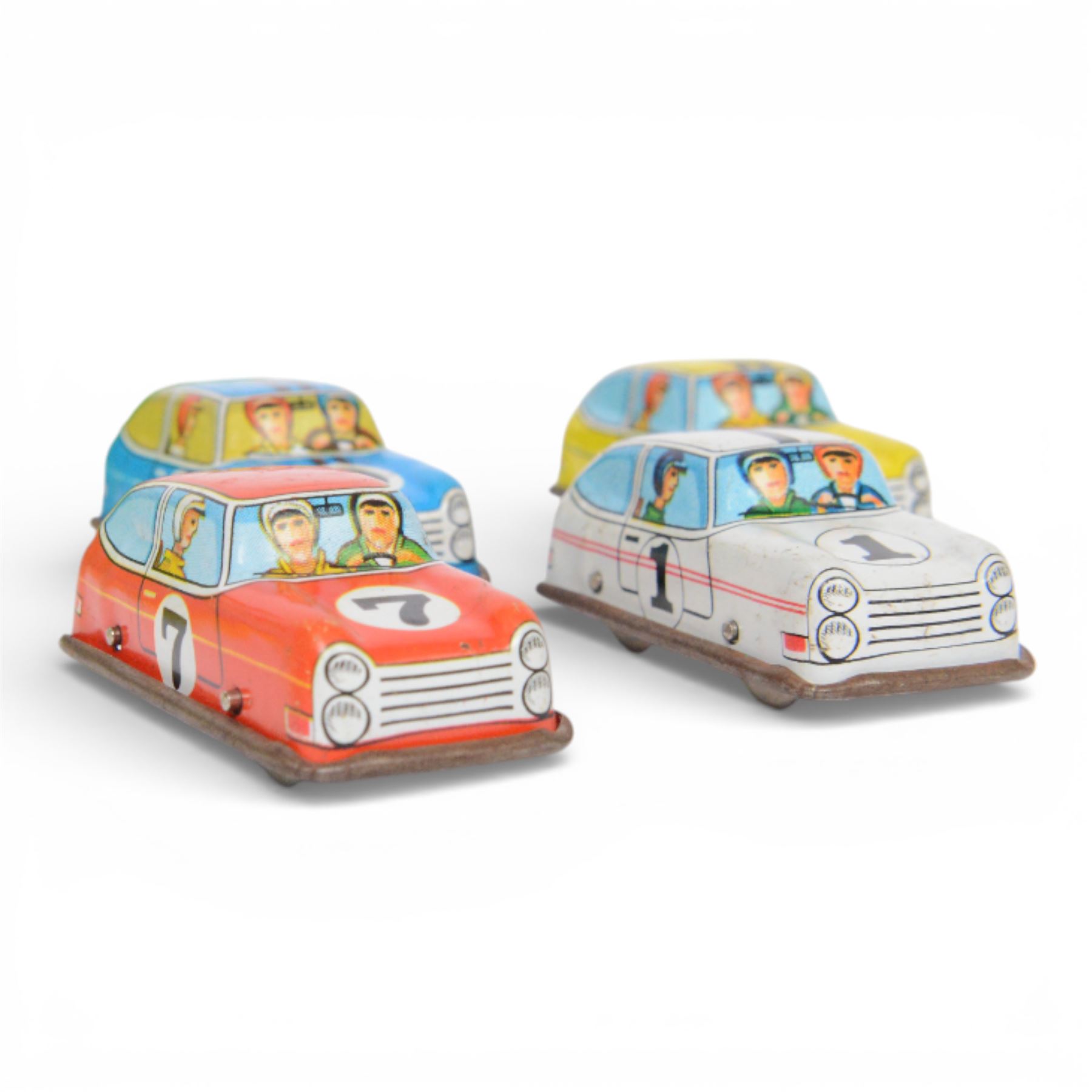 Technofix Rallye no. 328 autobahn set, with four racing cars, boxed