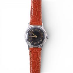 Six wristwatches including Zenith manual and automatic, two Tudor, Omega and a Tudor manual in an Elgin Ordnance Department USA case