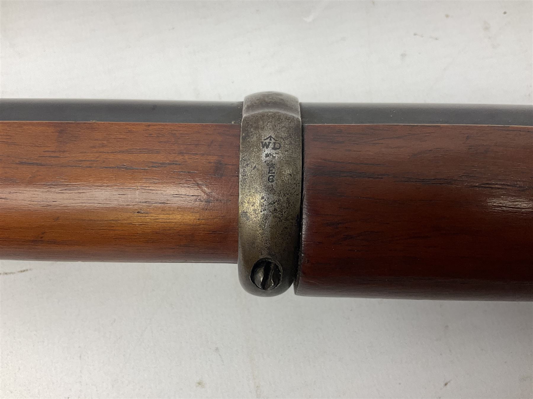 Manton .577/450 Martini Henry rifle, the 82.5cm smooth bored barrel proofed for shot, two barrel bands and bayonet fitting, engraved action with side safety, figured walnut stock with chequered steel butt plate, complete with ramrod, NVN other than 5346 on barrel, L125cm