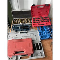 Impact sockets, Fostner bits and other in six cases - THIS LOT IS TO BE COLLECTED BY APPOINTMENT FROM DUGGLEBY STORAGE, GREAT HILL, EASTFIELD, SCARBOROUGH, YO11 3TX